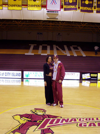 Born Talent & Lupita Center Court Before performance at IONA College'06